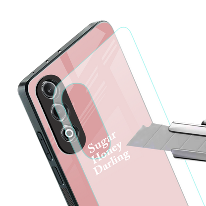suger honey darling back phone cover | glass case for oneplus nord ce 4