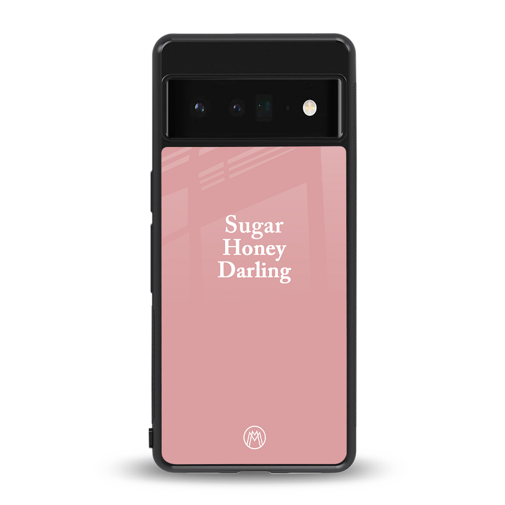 suger honey darling back phone cover | glass case for google pixel 6 pro