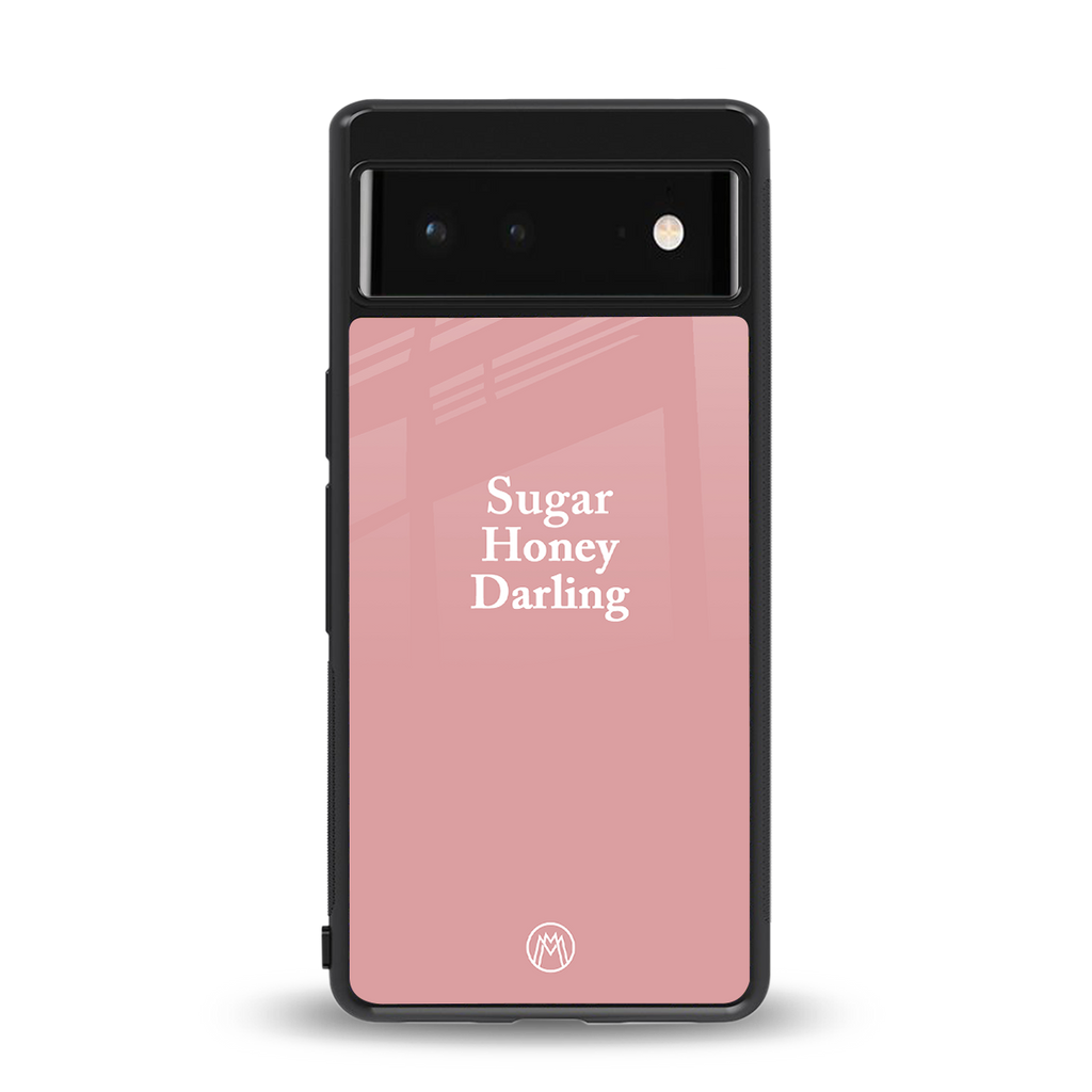 suger honey darling back phone cover | glass case for google pixel 6