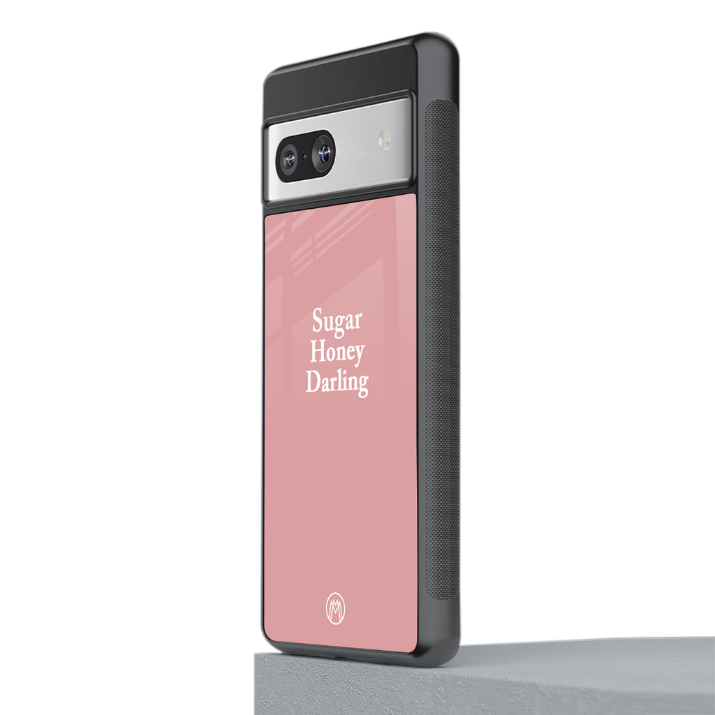 suger honey darling back phone cover | glass case for Google Pixel 7A