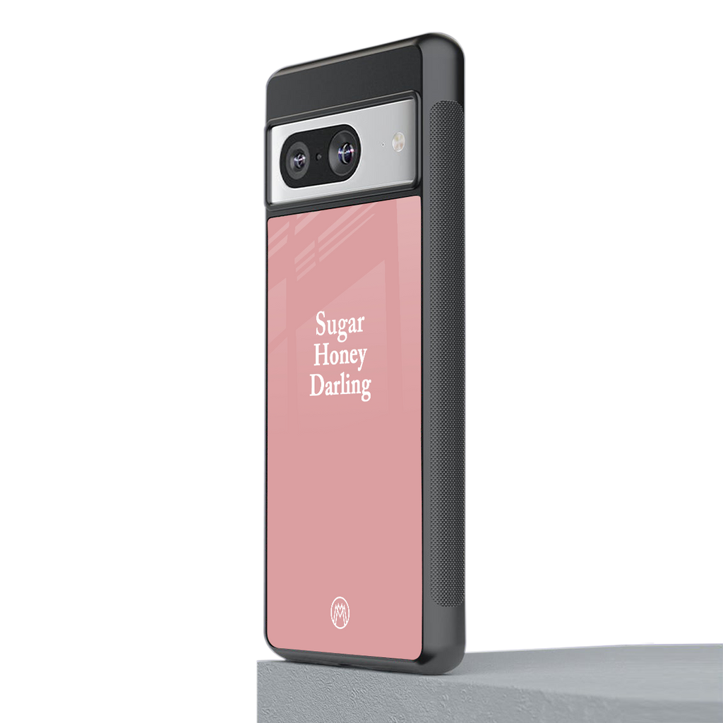 suger honey darling back phone cover | glass case for Google Pixel 8
