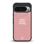 suger honey darling back phone cover | glass case for google pixel 9 pro