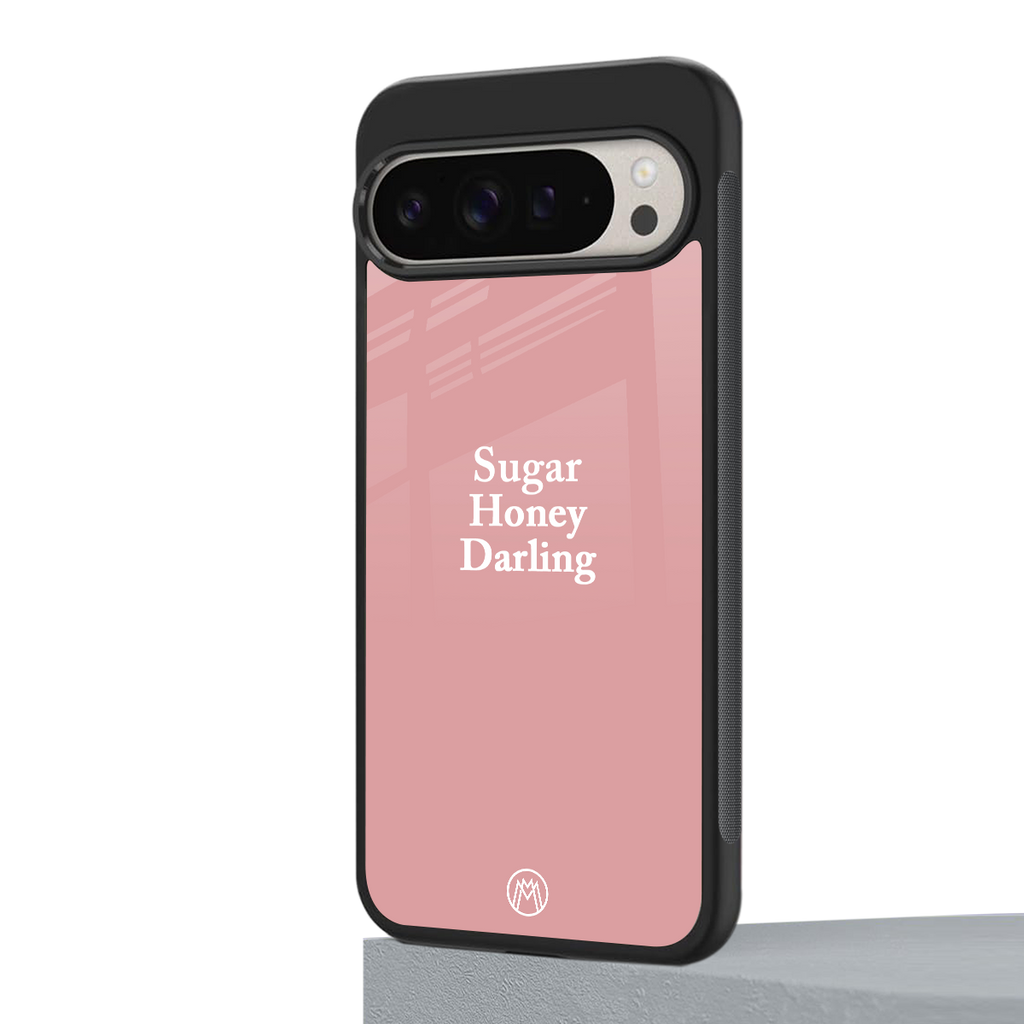 suger honey darling back phone cover | glass case for google pixel 9 pro