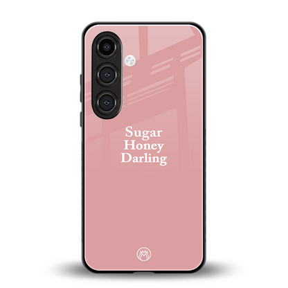 suger honey darling back phone cover | glass case for samsung galaxy s23