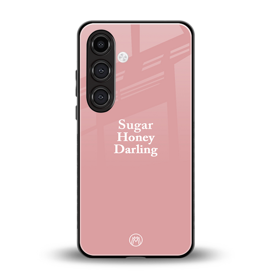 suger honey darling back phone cover | glass case for samsung galaxy s23
