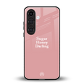 suger honey darling back phone cover | glass case for samsung galaxy s25 plus