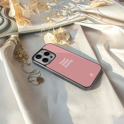suger honey darling back phone cover | glass case for iphone 16