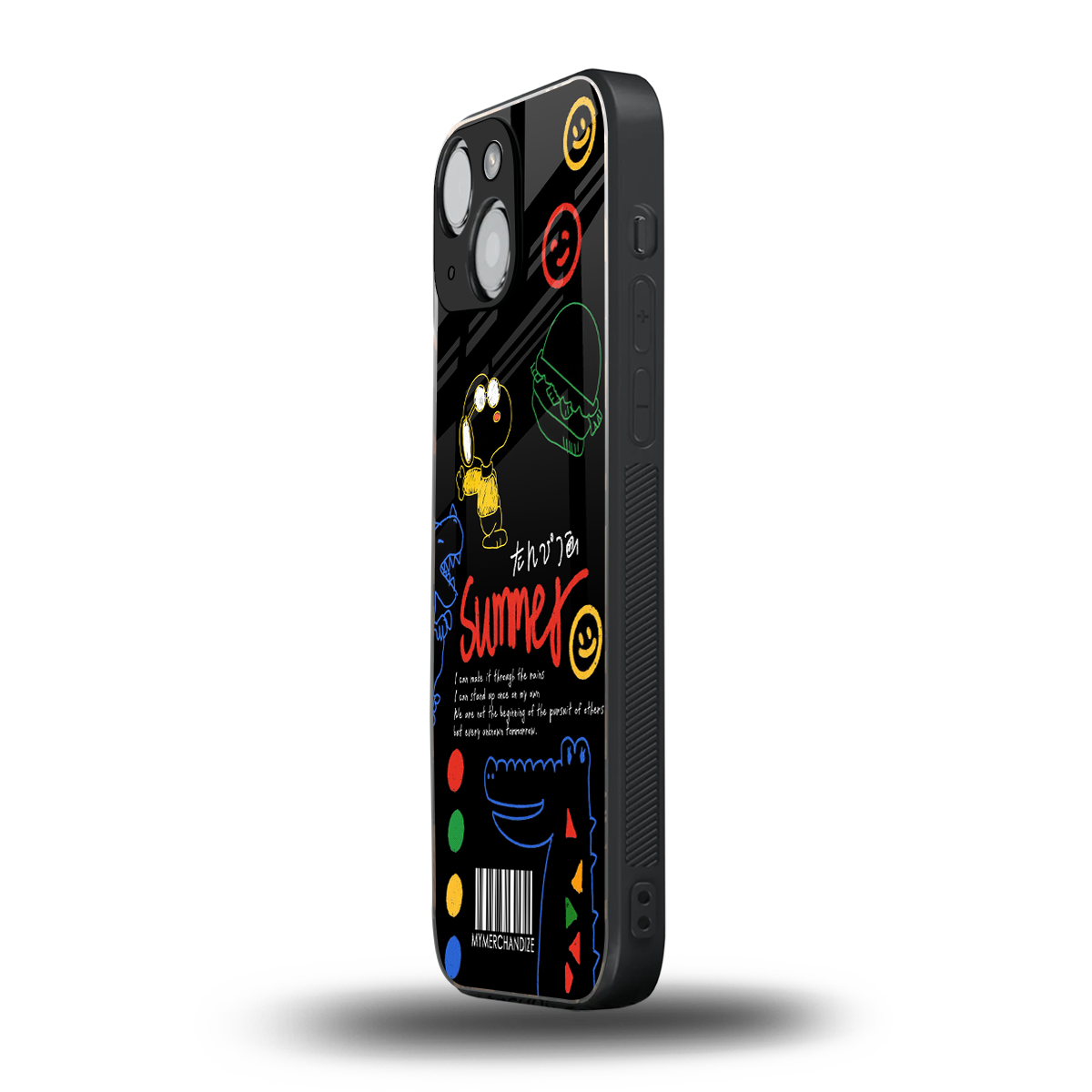 summer motivation back phone cover | glass case for iphone 13 mini