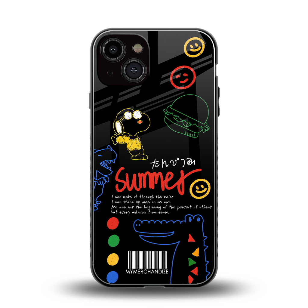 summer motivation back phone cover | glass case for iphone 13