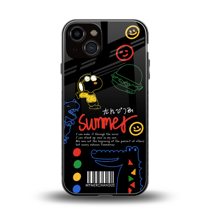 summer motivation back phone cover | glass case for iphone 13