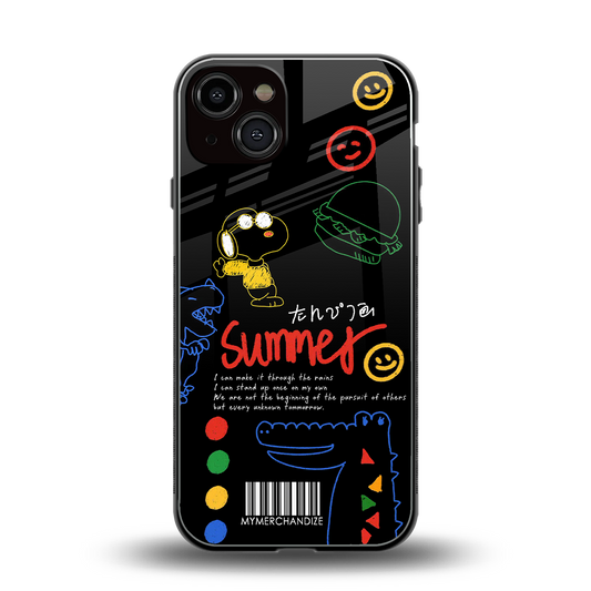 summer motivation back phone cover | glass case for iphone 13