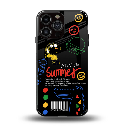 summer motivation back phone cover | glass case for iphone 14 pro max