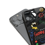 summer motivation back phone cover | glass case for iphone 14 pro max