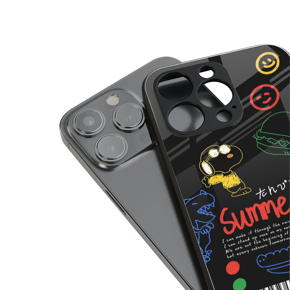summer motivation back phone cover | glass case for iphone 14 pro max