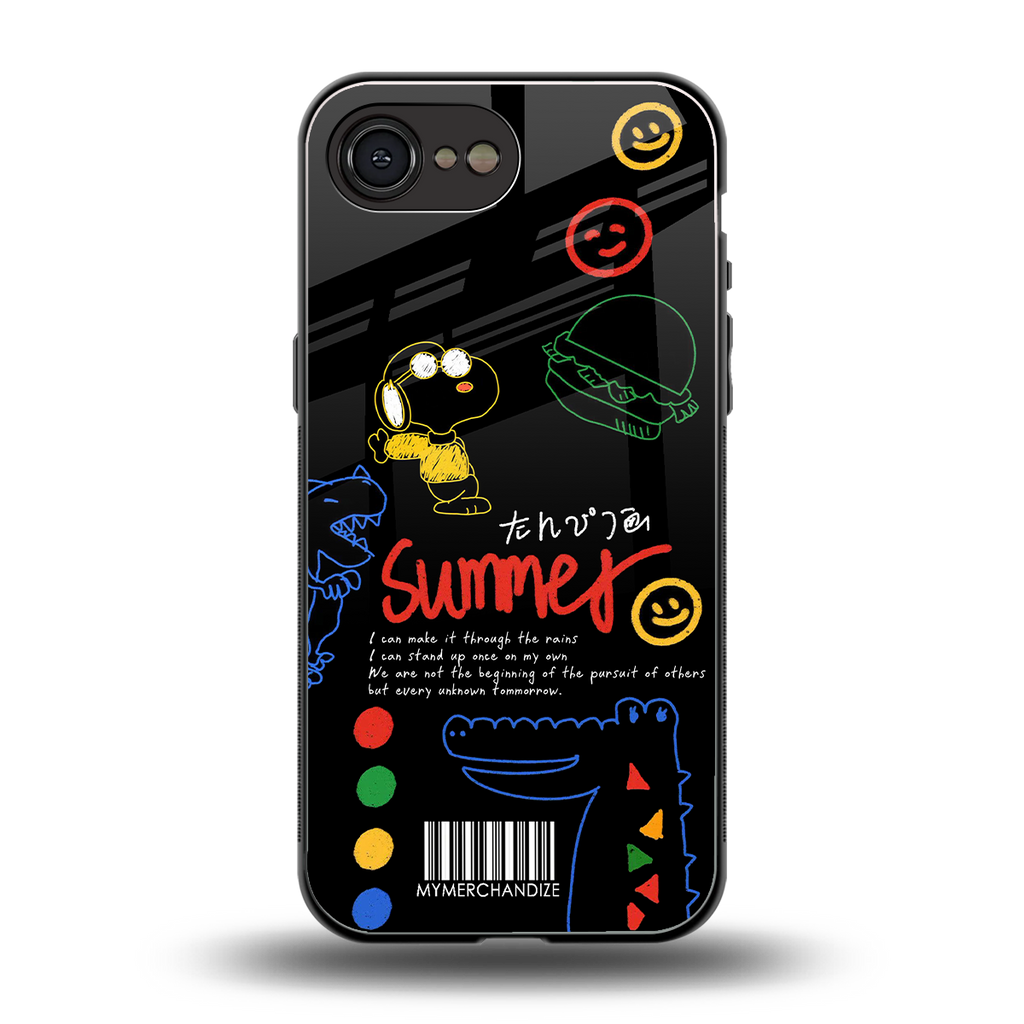 summer motivation back phone cover | glass case for iphone 16e