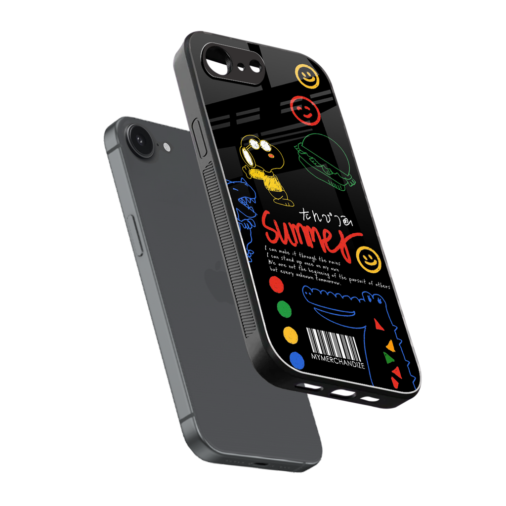 summer motivation back phone cover | glass case for iphone 16e