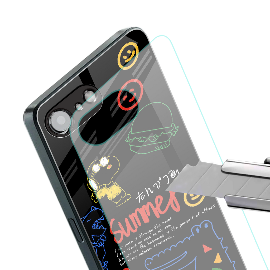 summer motivation back phone cover | glass case for iphone 16e