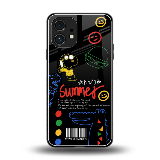 summer motivation back phone cover | glass case for nothing phone 1