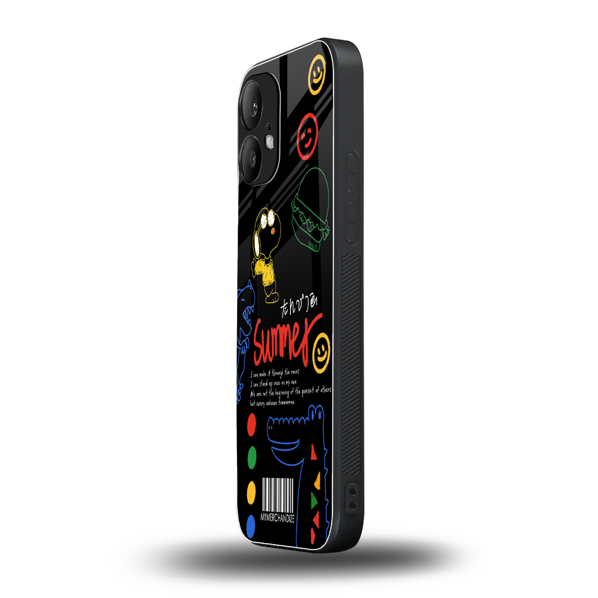 summer motivation back phone cover | glass case for nothing phone 2