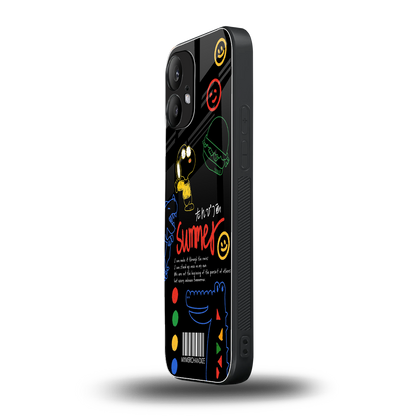 summer motivation back phone cover | glass case for nothing phone 2