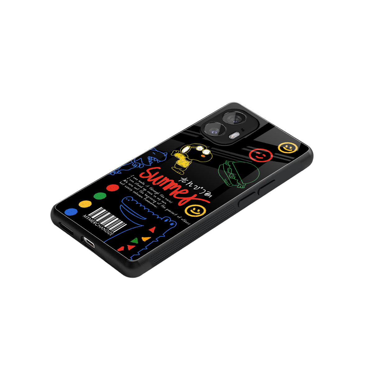 summer motivation back phone cover | glass case for nothing phone 2