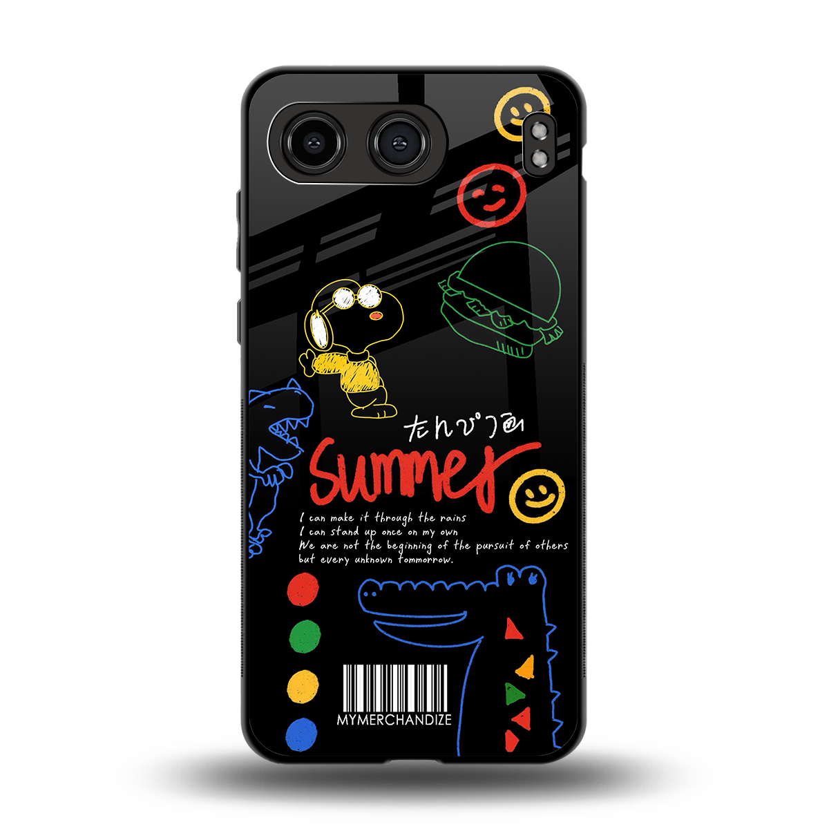 summer motivation back phone cover | glass case for oneplus nord 4