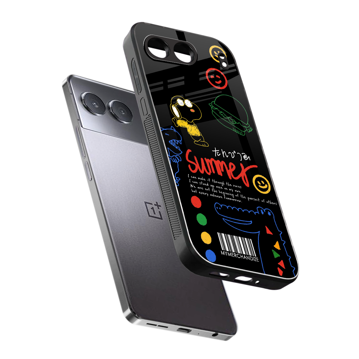 summer motivation back phone cover | glass case for oneplus nord 4