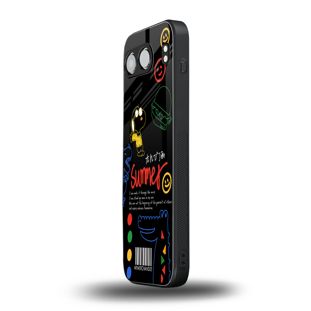 summer motivation back phone cover | glass case for oneplus nord 4
