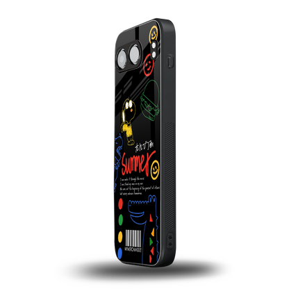 summer motivation back phone cover | glass case for oneplus nord 4