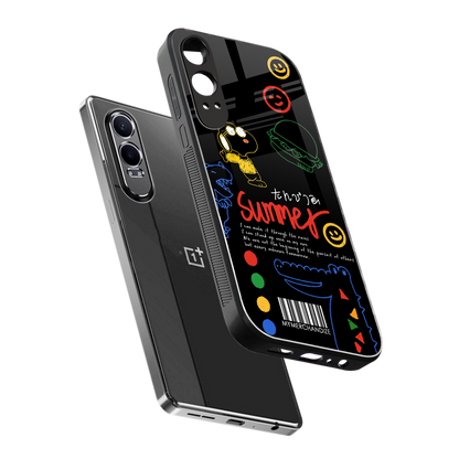 summer motivation back phone cover | glass case for oneplus nord ce 4 lite