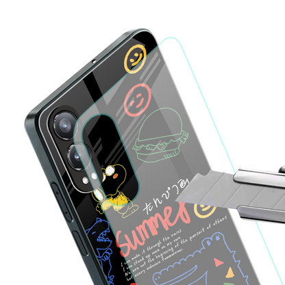 summer motivation back phone cover | glass case for oneplus nord ce 4 lite