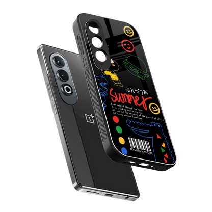 summer motivation back phone cover | glass case for oneplus nord ce 4