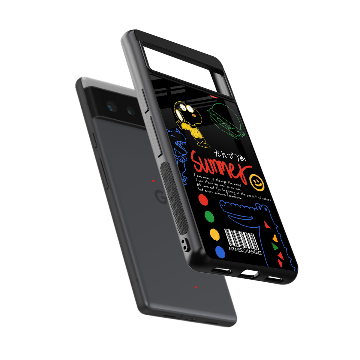 summer motivation back phone cover | glass case for google pixel 6
