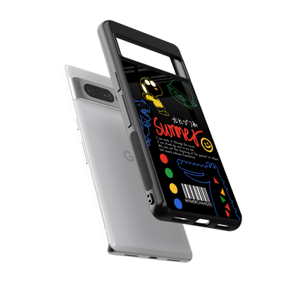 summer motivation back phone cover | glass case for google pixel 7 pro