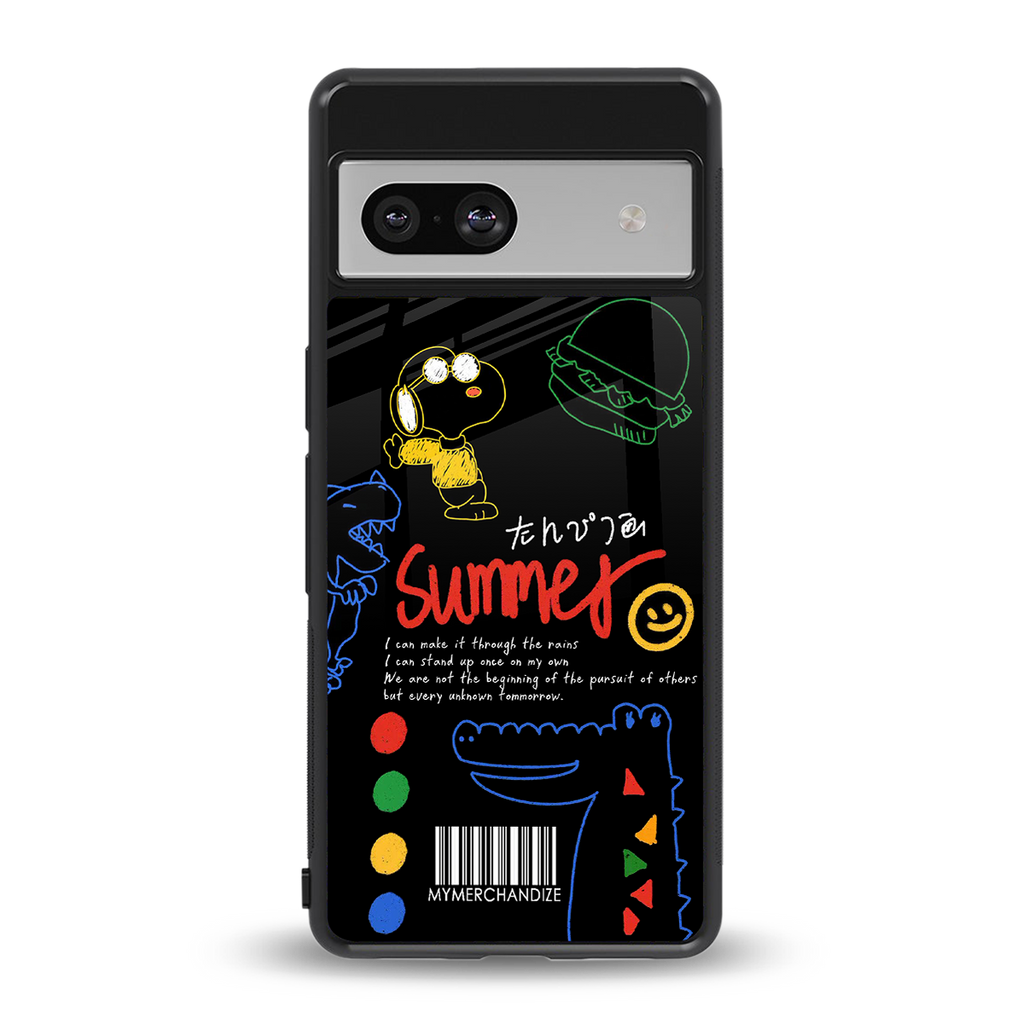 summer motivation back phone cover | glass case for Google Pixel 7