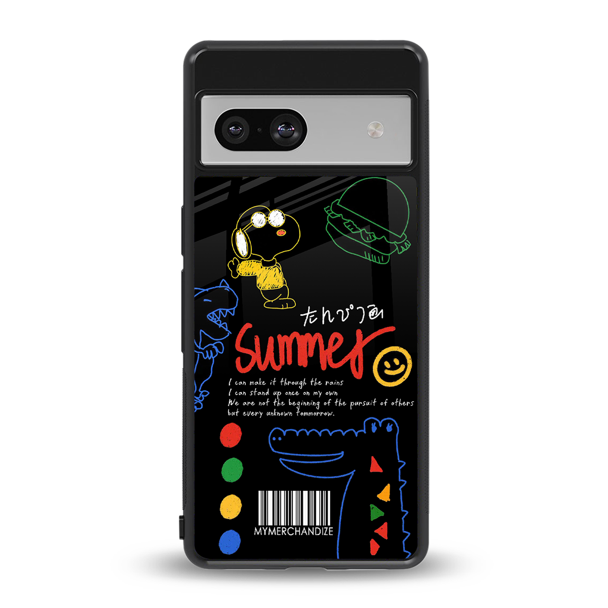 summer motivation back phone cover | glass case for Google Pixel 7A