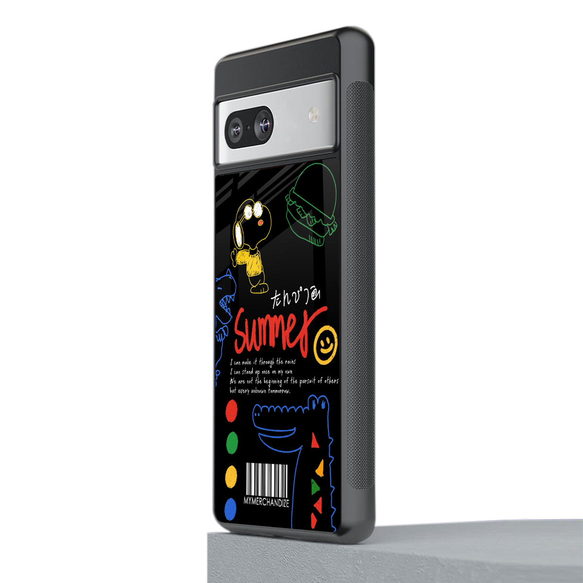 summer motivation back phone cover | glass case for Google Pixel 7A