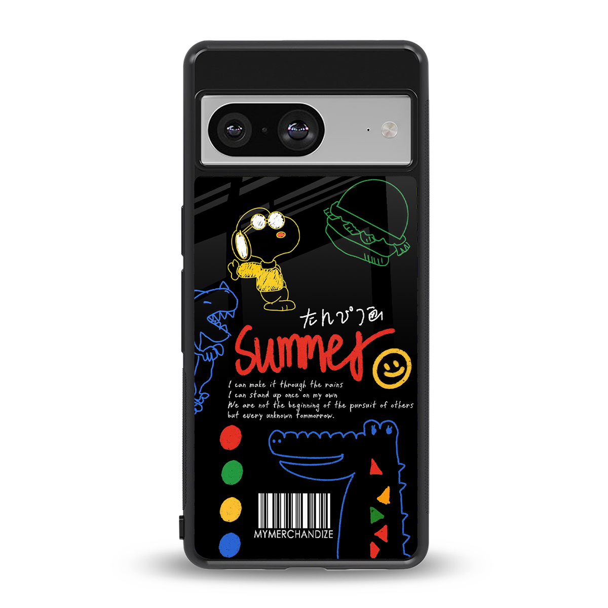 summer motivation back phone cover | glass case for Google Pixel 8