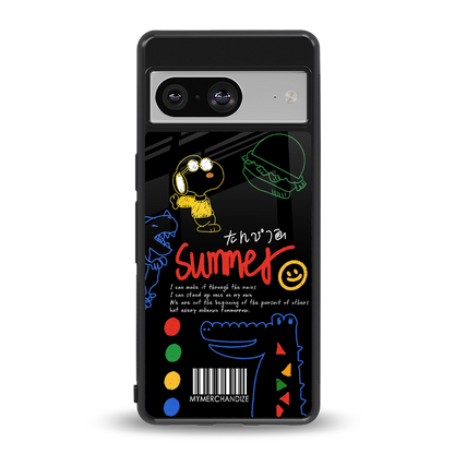 summer motivation back phone cover | glass case for Google Pixel 8