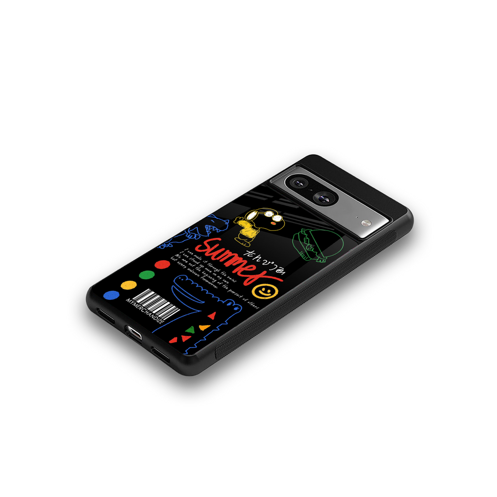 summer motivation back phone cover | glass case for Google Pixel 8