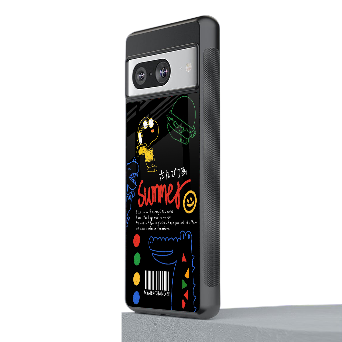 summer motivation back phone cover | glass case for Google Pixel 8