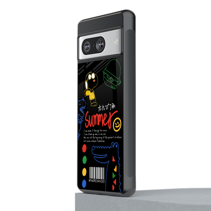 summer motivation back phone cover | glass case for Google Pixel 8