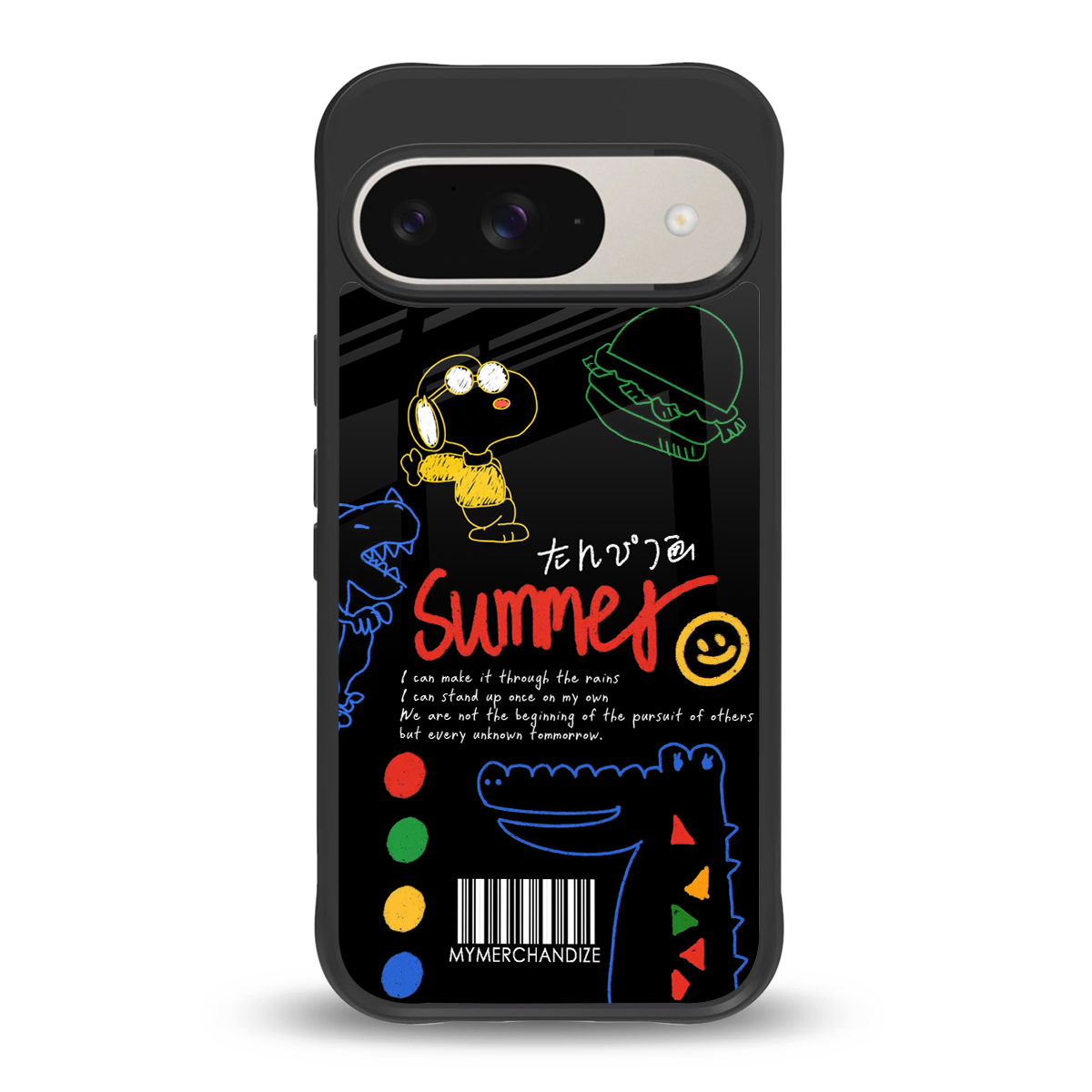 summer motivation back phone cover | glass case for google pixel 9