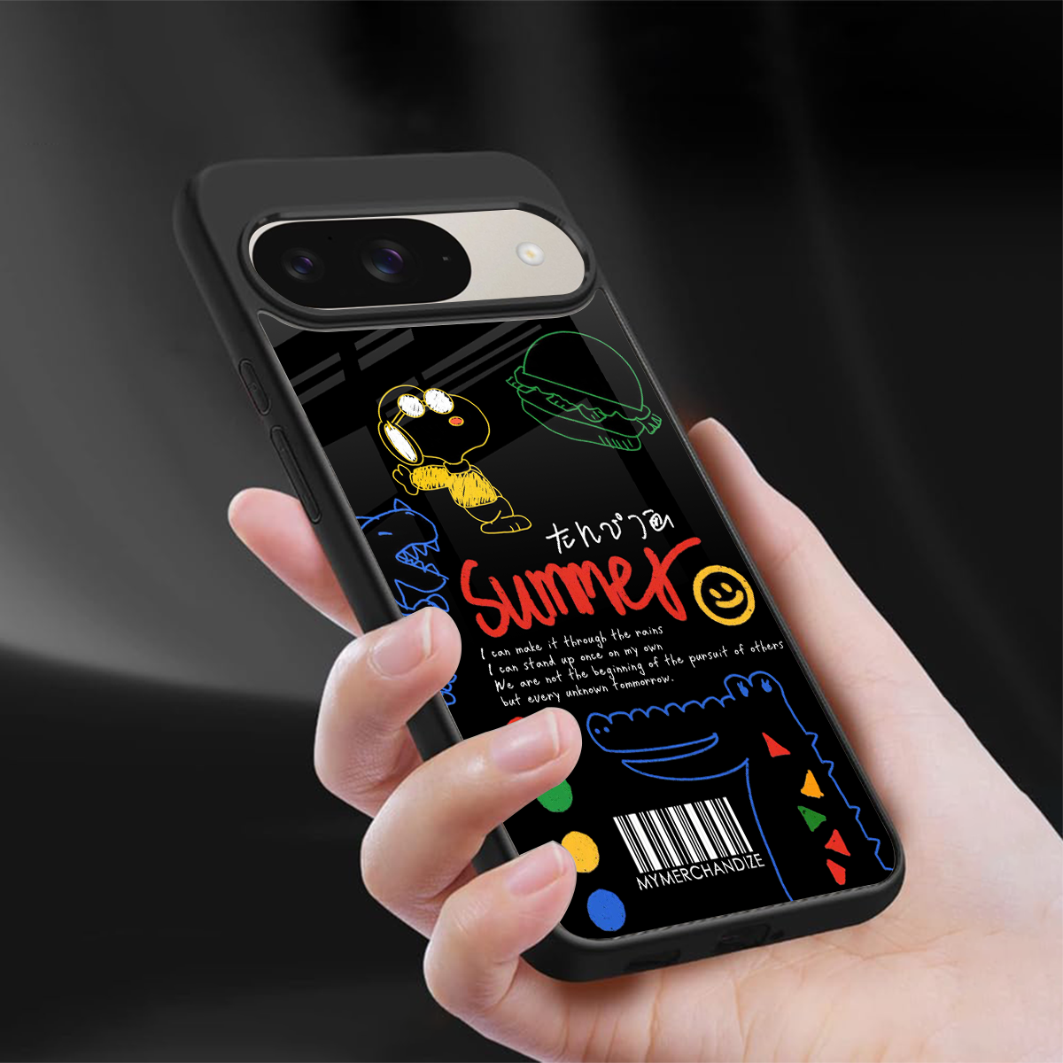 summer motivation back phone cover | glass case for google pixel 9