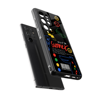 summer motivation back phone cover | glass case for samsung galaxy s25 ultra