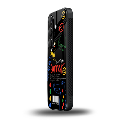 summer motivation back phone cover | glass case for samsung galaxy s23