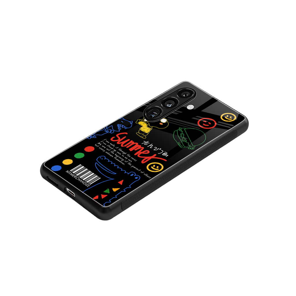 summer motivation back phone cover | glass case for samsung galaxy s24