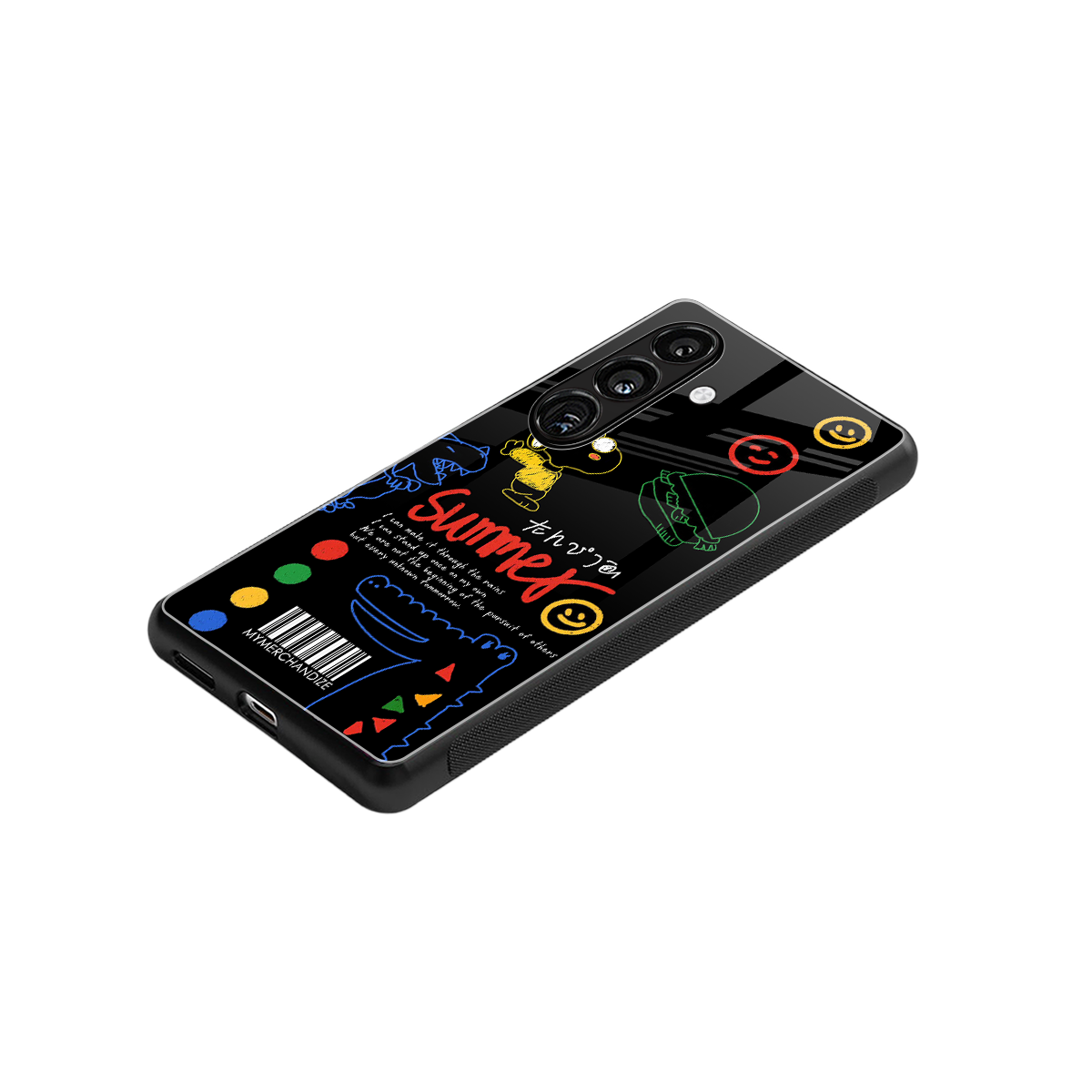 summer motivation back phone cover | glass case for samsung galaxy s24 fe