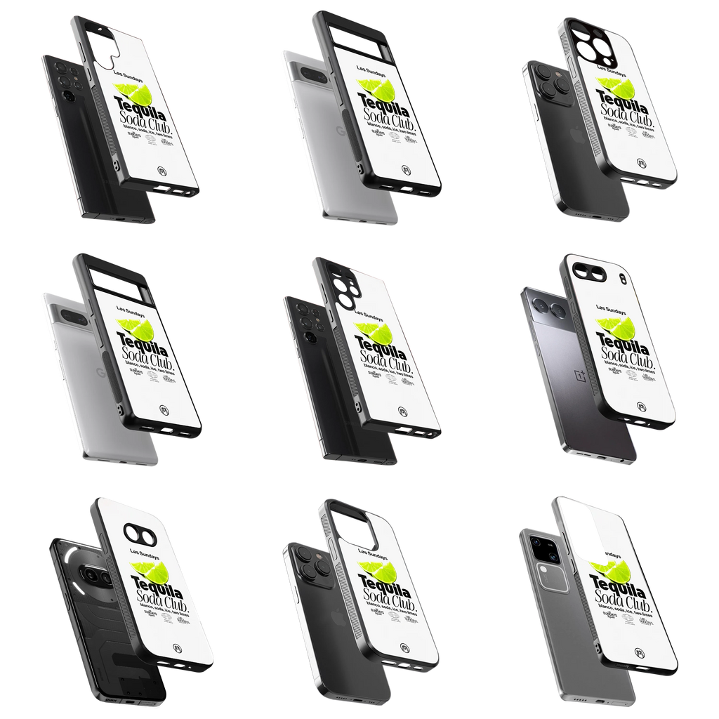 Durable Glass Back Mobile Case for iPhone, Samsung, OnePlus, Google Pixel, Redmi, Vivo, Oppo