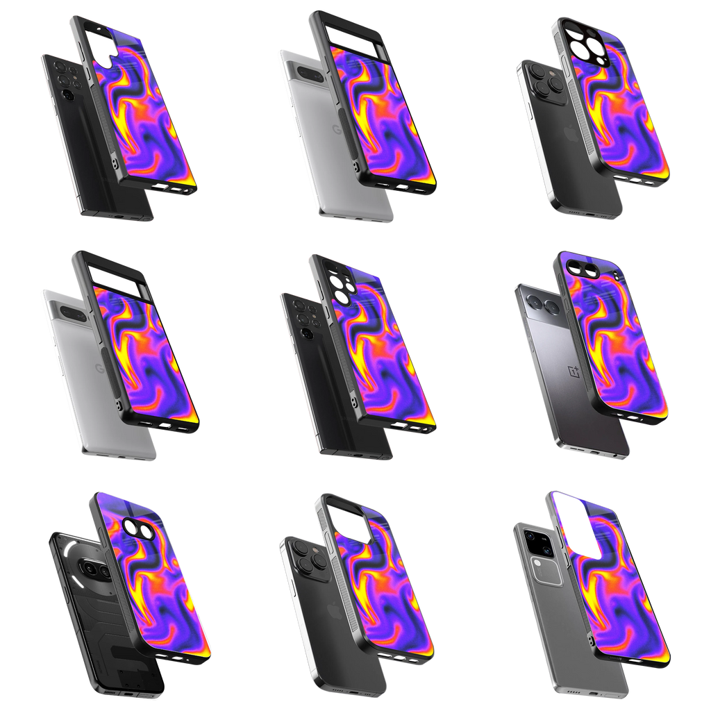 Durable Glass Back Mobile Case for iPhone, Samsung, OnePlus, Google Pixel, Redmi, Vivo, Oppo